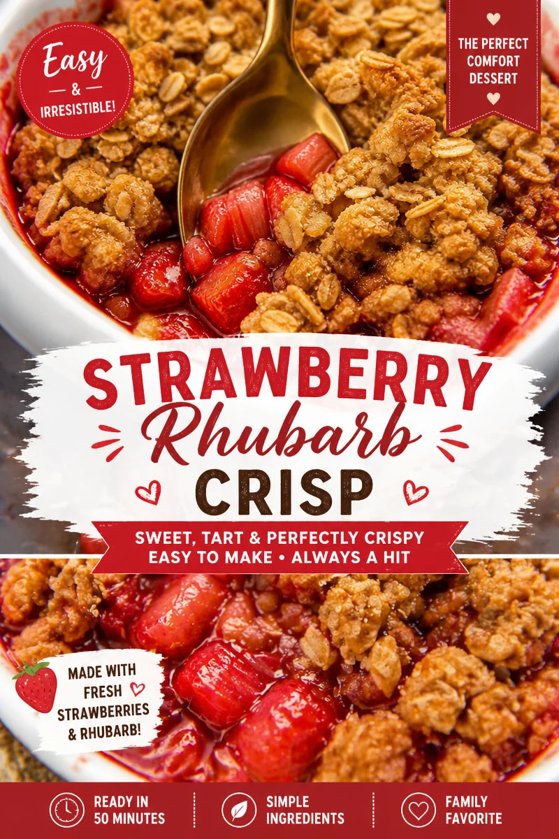 strawberry rhubarb crisp