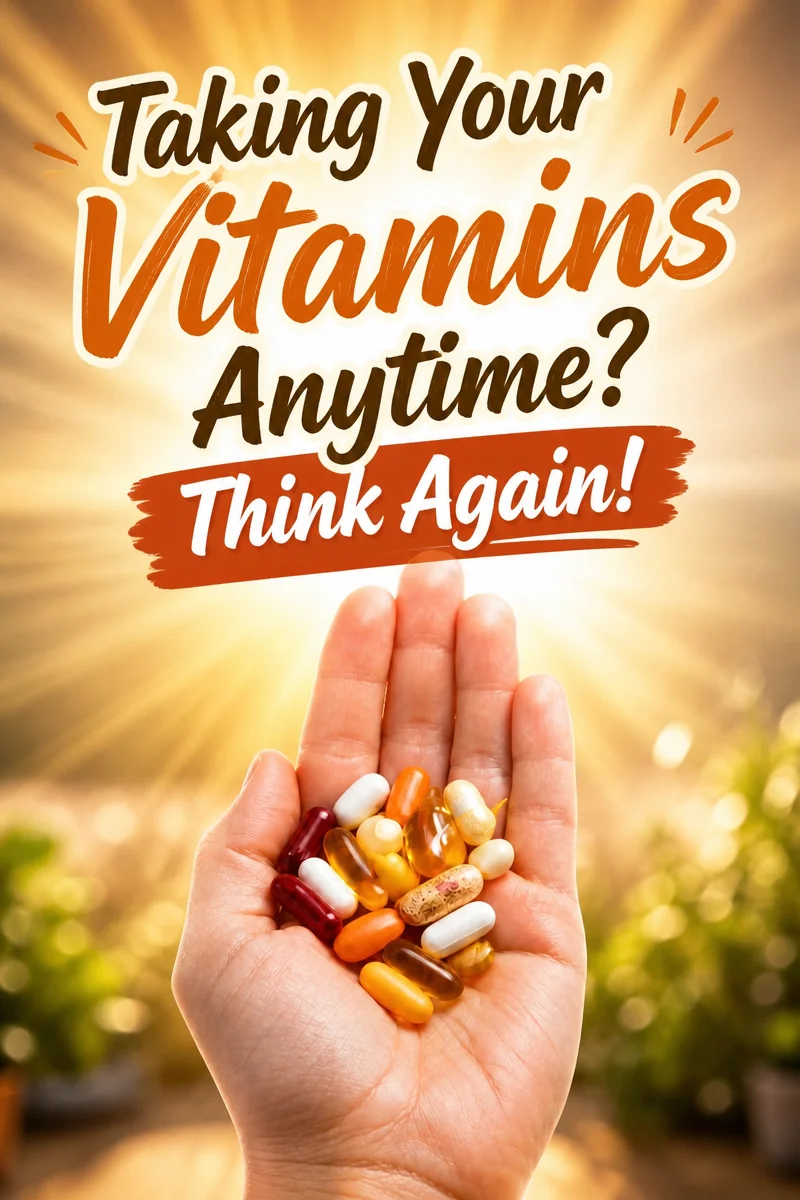 Taking Your Vitamins Anytime Is Fine Is One Of Those Health Myths That Sounds Harmless