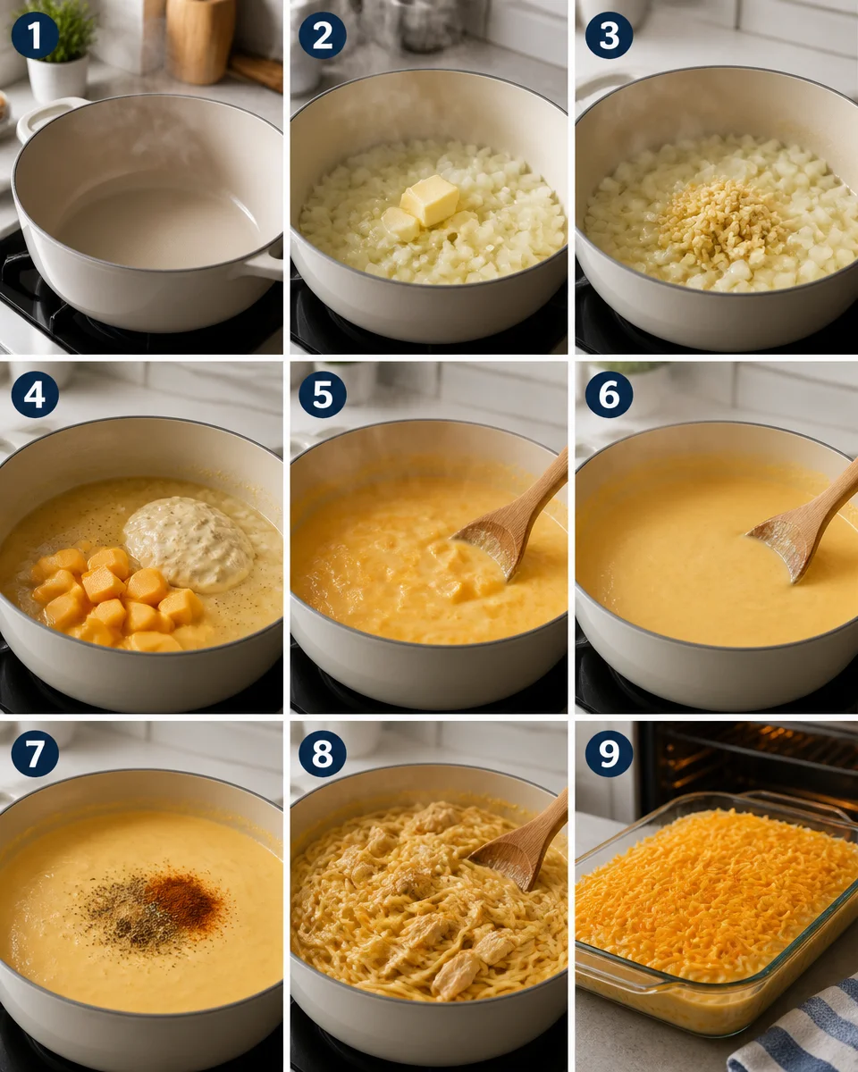 Velveeta Chicken Spaghetti Casserole