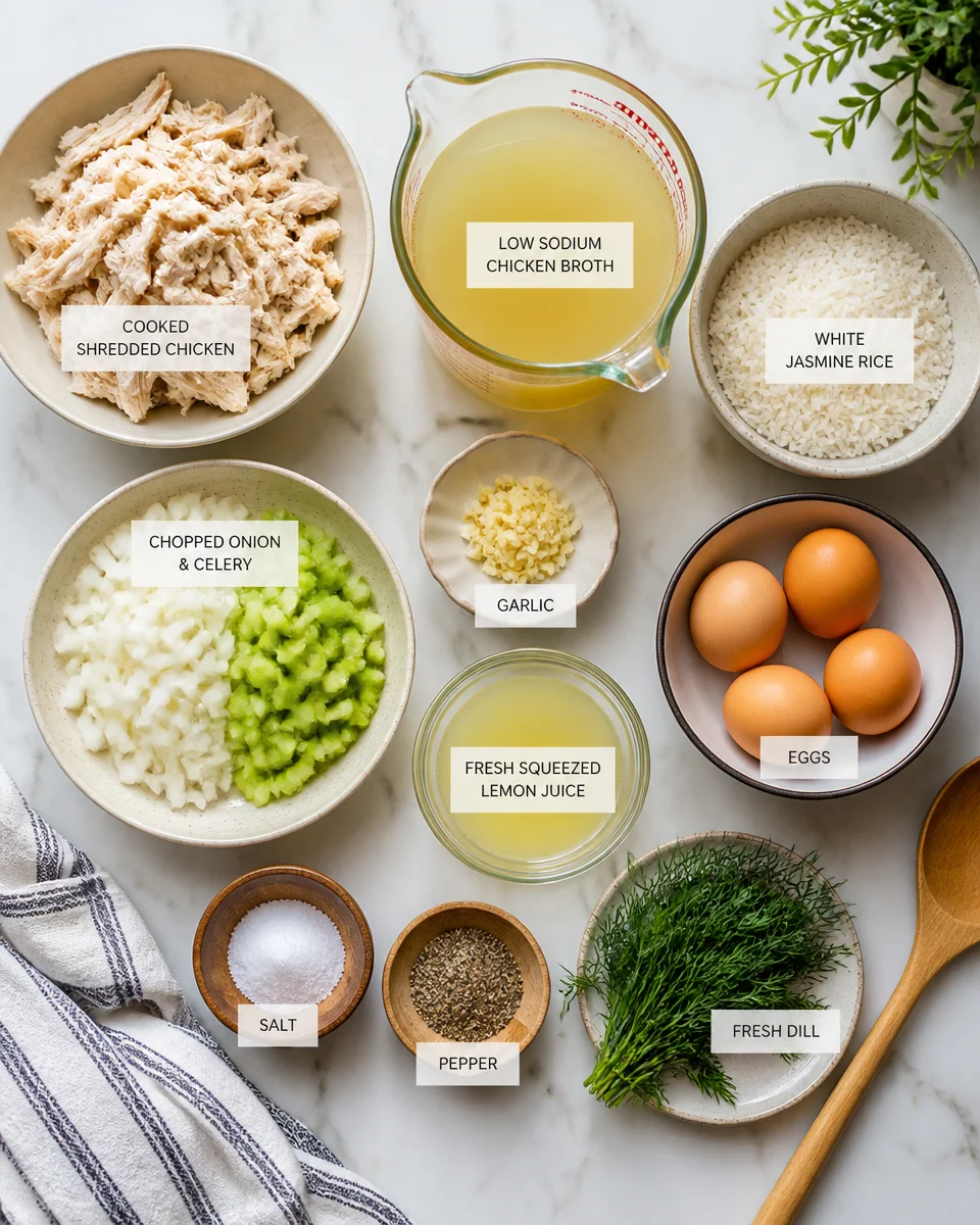Easy Avgolemono Soup — Greek Lemon Rice Chicken