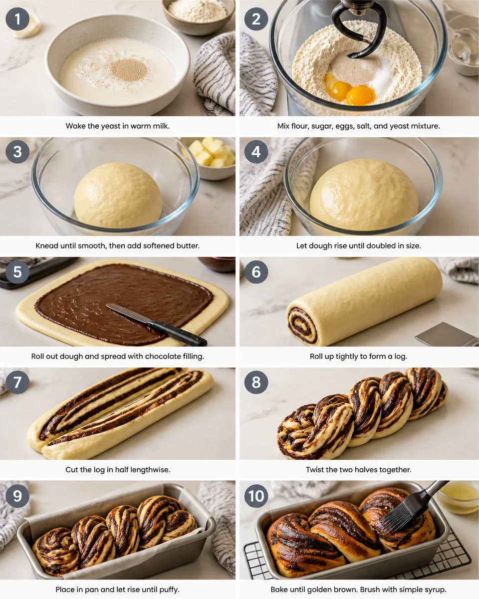 Easy Babka Bread — Chocolate Swirl Yeasted
