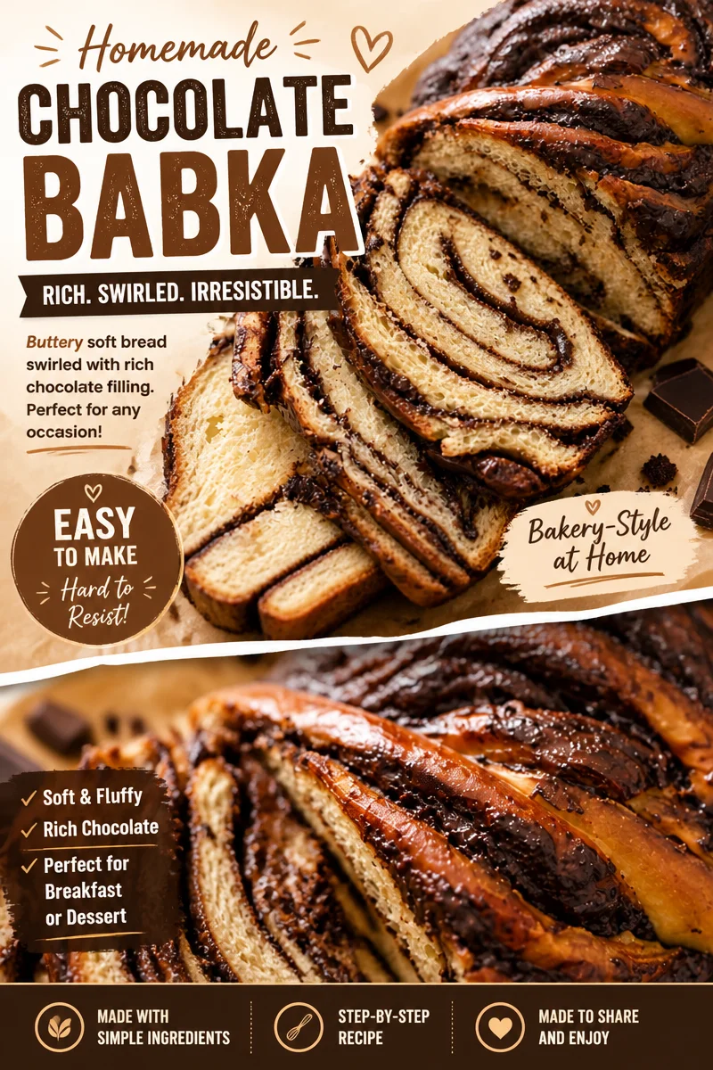 Easy Babka Bread — Chocolate Swirl Yeasted