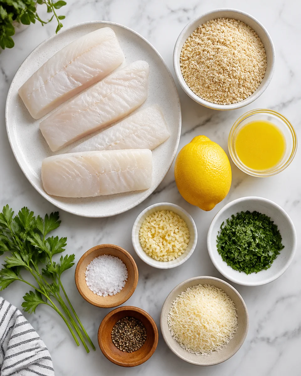 Easy Baked Cod — Lemon Herb Panko Crust