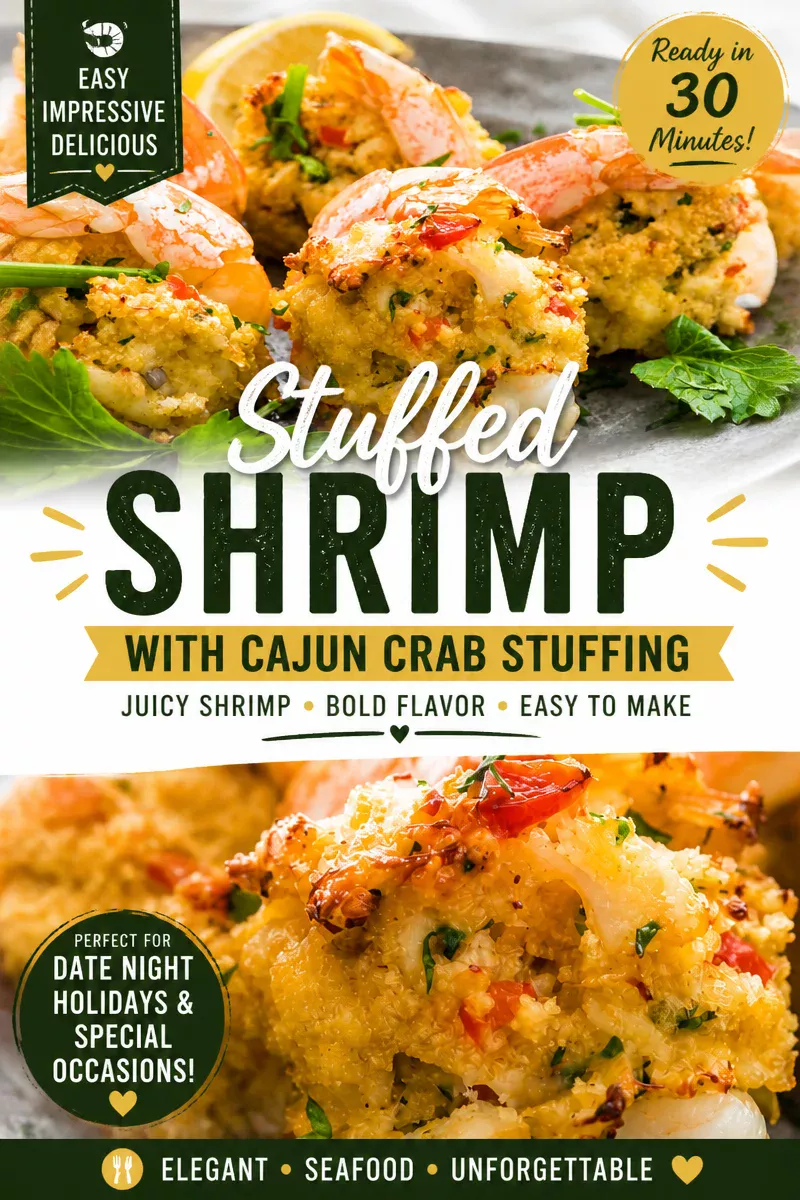 Easy Baked Stuffed Shrimp — Crab Stuffed Jumbo