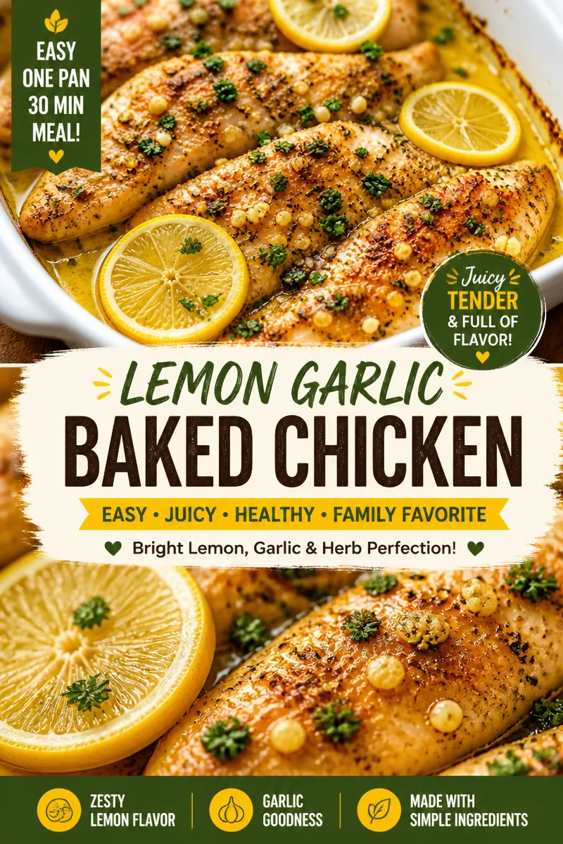 Easy Baked Tilapia — Lemon Butter Herb