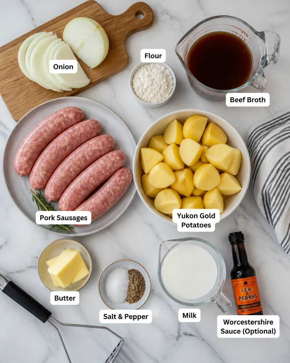 Easy Bangers and Mash — British Sausage Dinner
