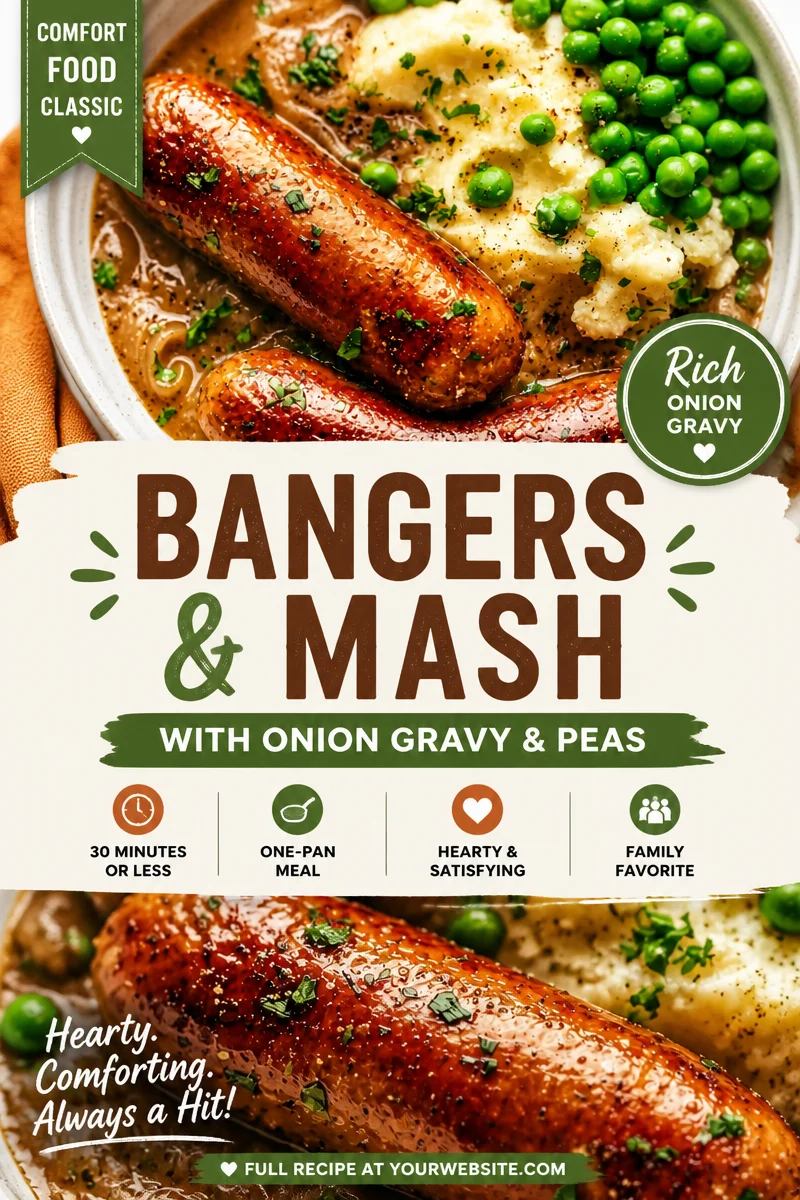 Easy Bangers and Mash — British Sausage Dinner