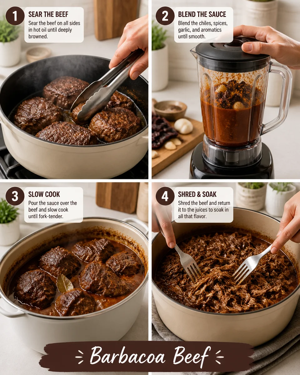 Easy Barbacoa Beef — Slow Cooker Shredded