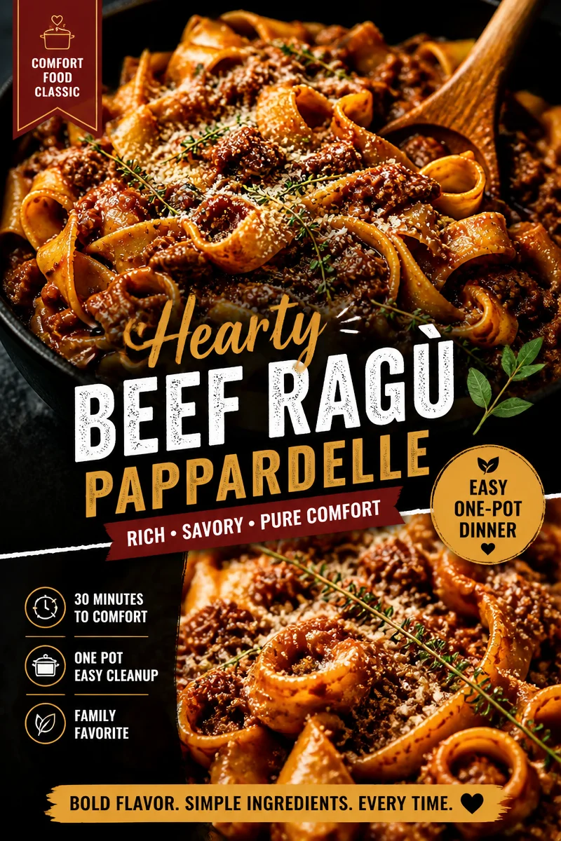 Easy Beef Ragu — Slow Cooked Italian Pasta Sauce