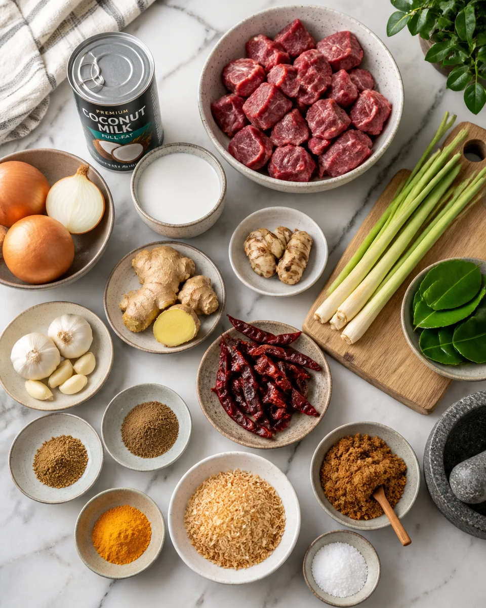 Easy Beef Rendang — Indonesian Coconut Slow Cook