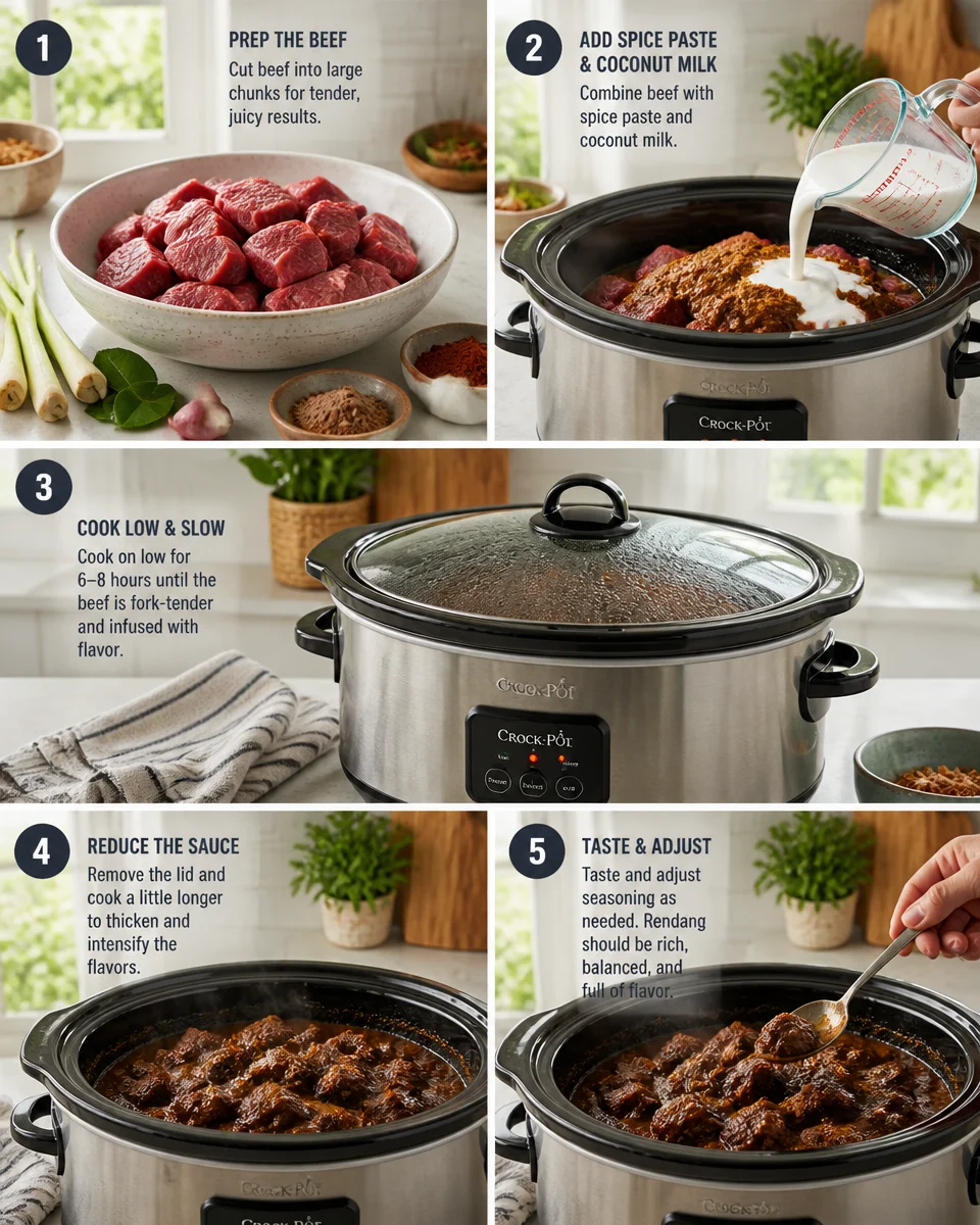 Easy Beef Rendang — Indonesian Coconut Slow Cook