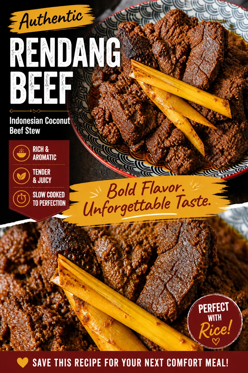 Easy Beef Rendang — Indonesian Coconut Slow Cook