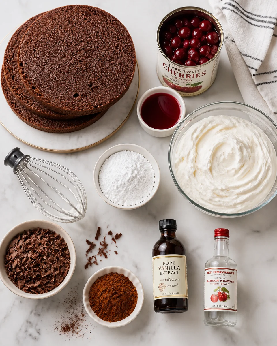 Easy Black Forest Cake — German Cherry Chocolate