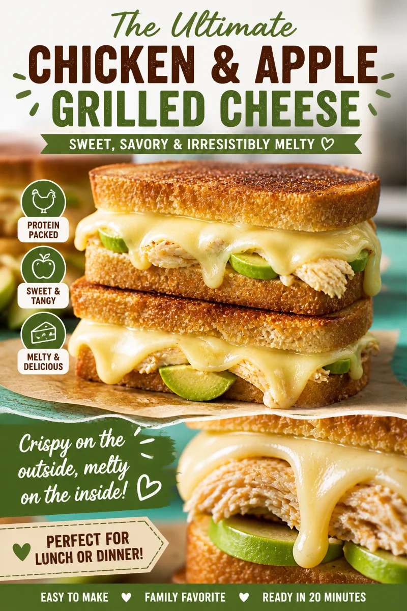 Easy Chicken Avocado Melt — Grilled Cheese Sandwich