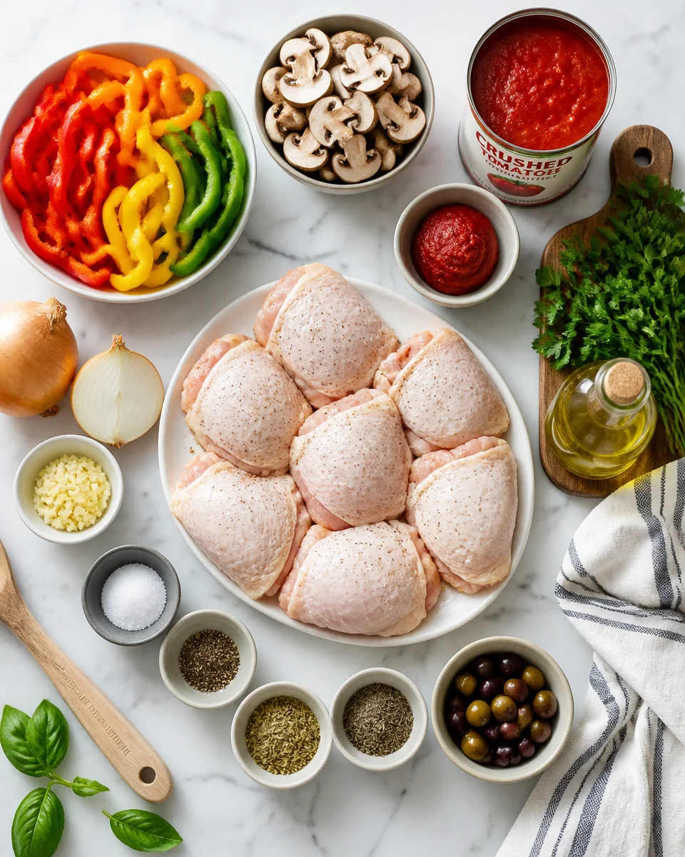 Easy Chicken Cacciatore — Italian Hunter Stew