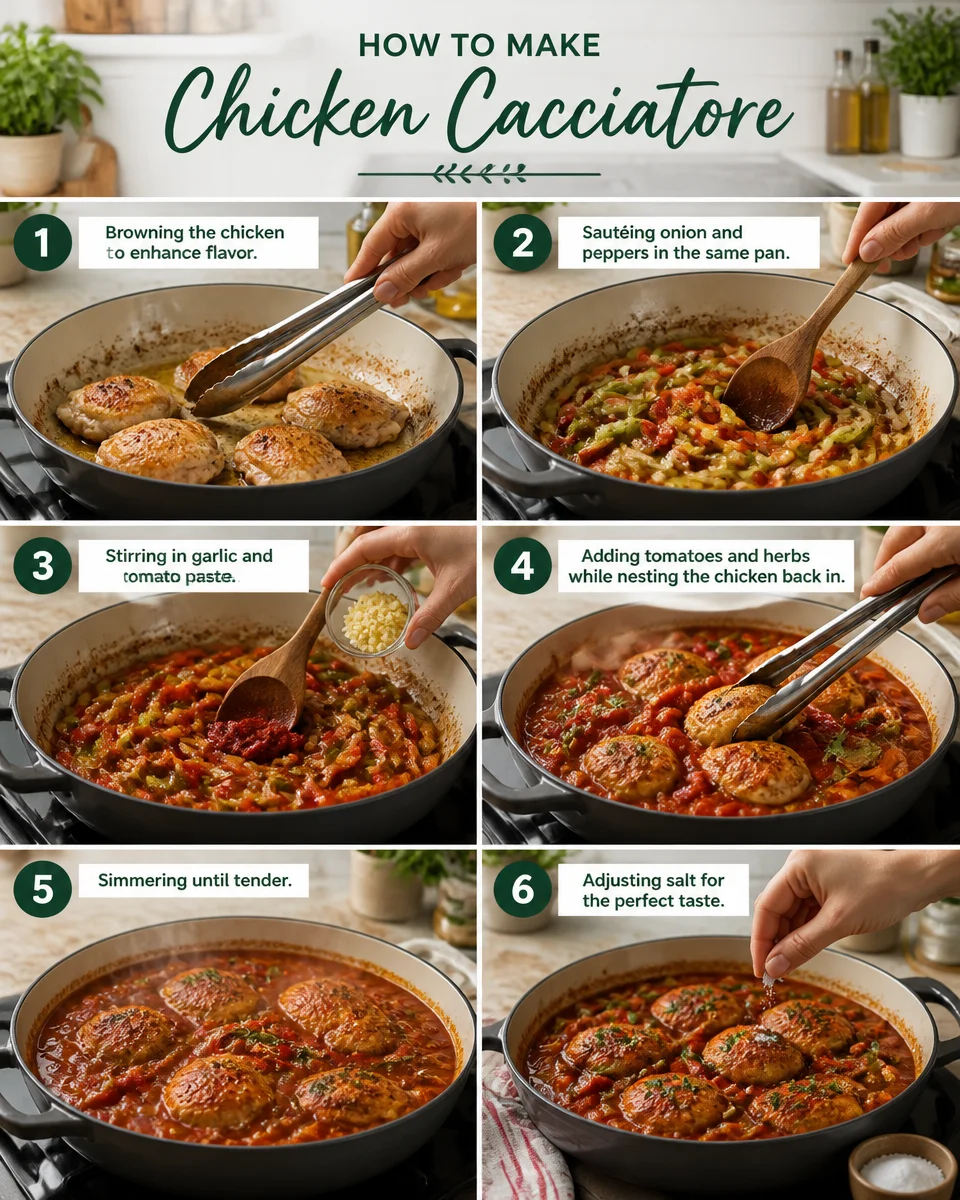 Easy Chicken Cacciatore — Italian Hunter Stew