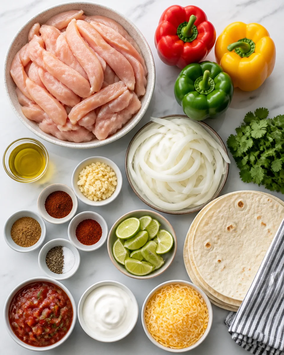 Easy Chicken Fajitas — Sizzling Skillet Recipe