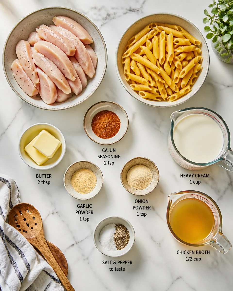 Easy Chicken Lazone — Creamy Cajun Pasta