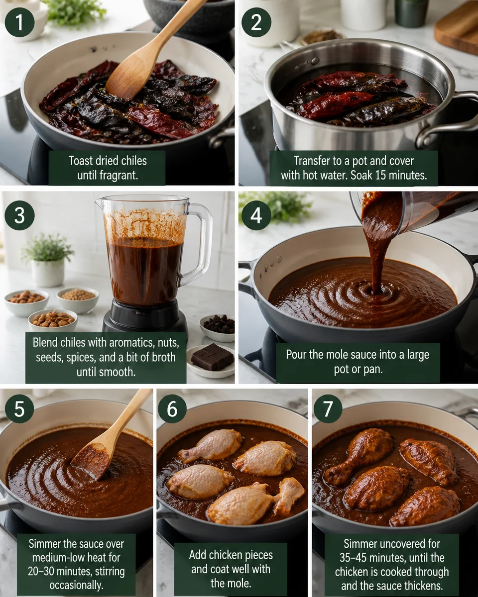 Easy Chicken Mole — Mexican Chocolate Chili Sauce