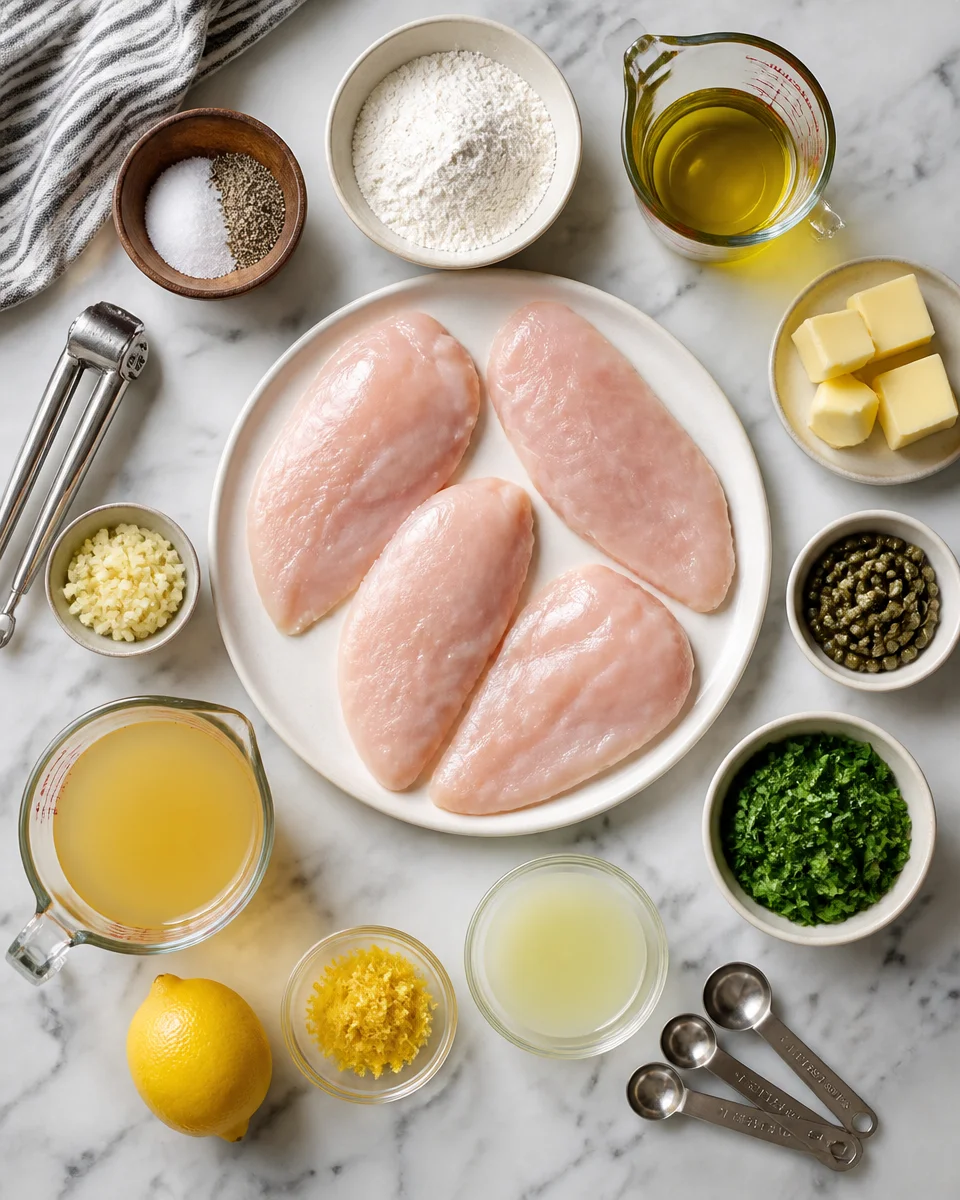 Easy Chicken Piccata — Lemon Caper Butter Sauce