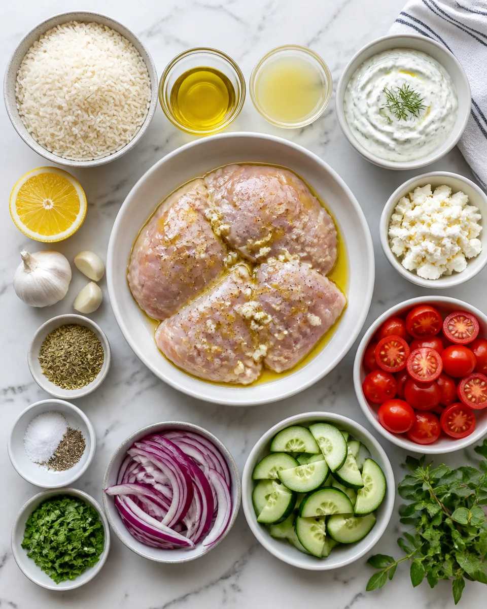 Easy Chicken Souvlaki Rice Bowl — Greek