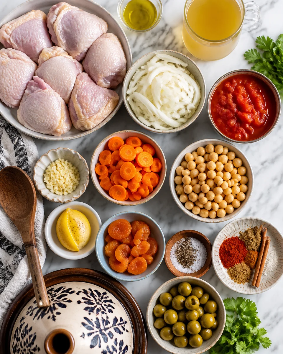 Easy Chicken Tagine — Moroccan Slow Cooked
