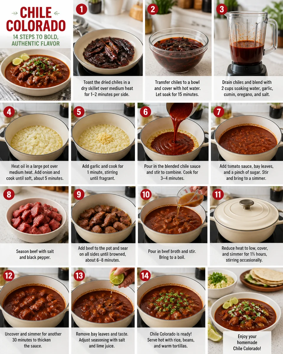 Easy Chile Colorado — Mexican Red Beef Stew