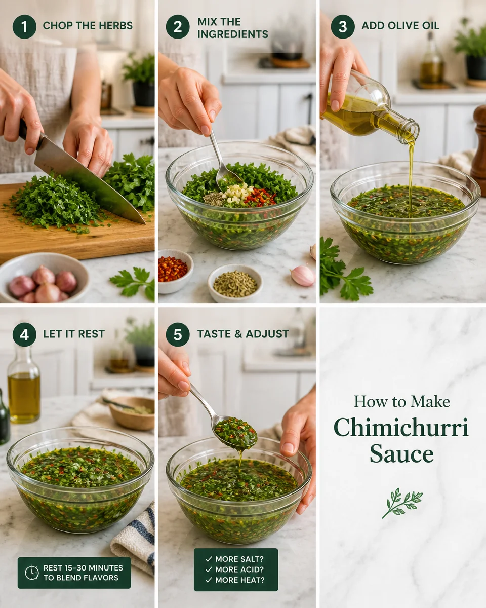 Easy Chimichurri Sauce — Argentinian Herb