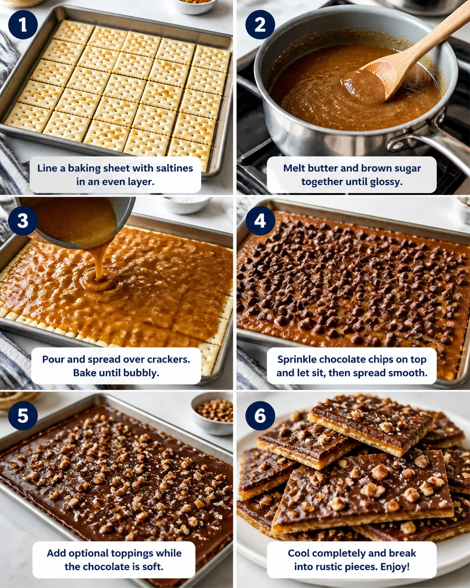 Easy Christmas Crack — Saltine Toffee Bark