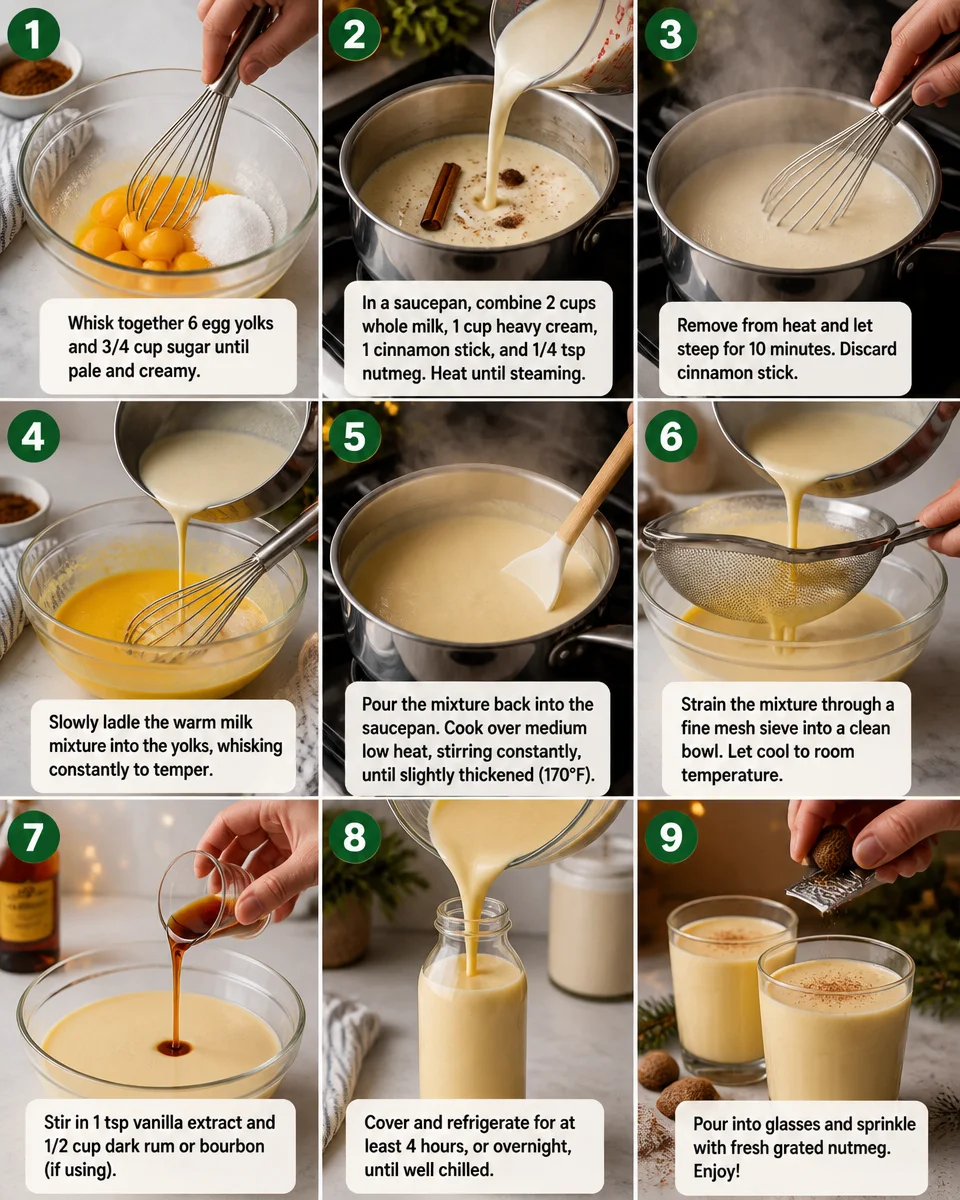 Easy Christmas Eggnog — Homemade Creamy