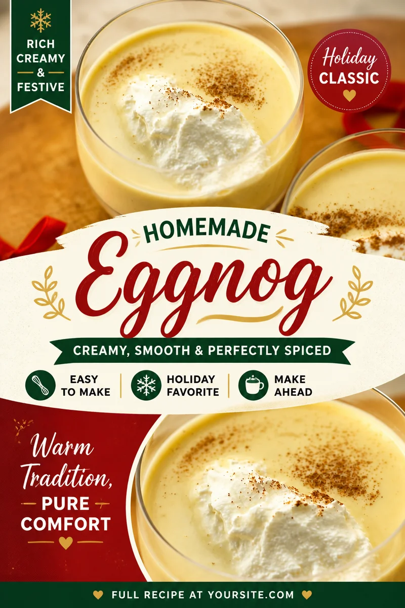Easy Christmas Eggnog — Homemade Creamy