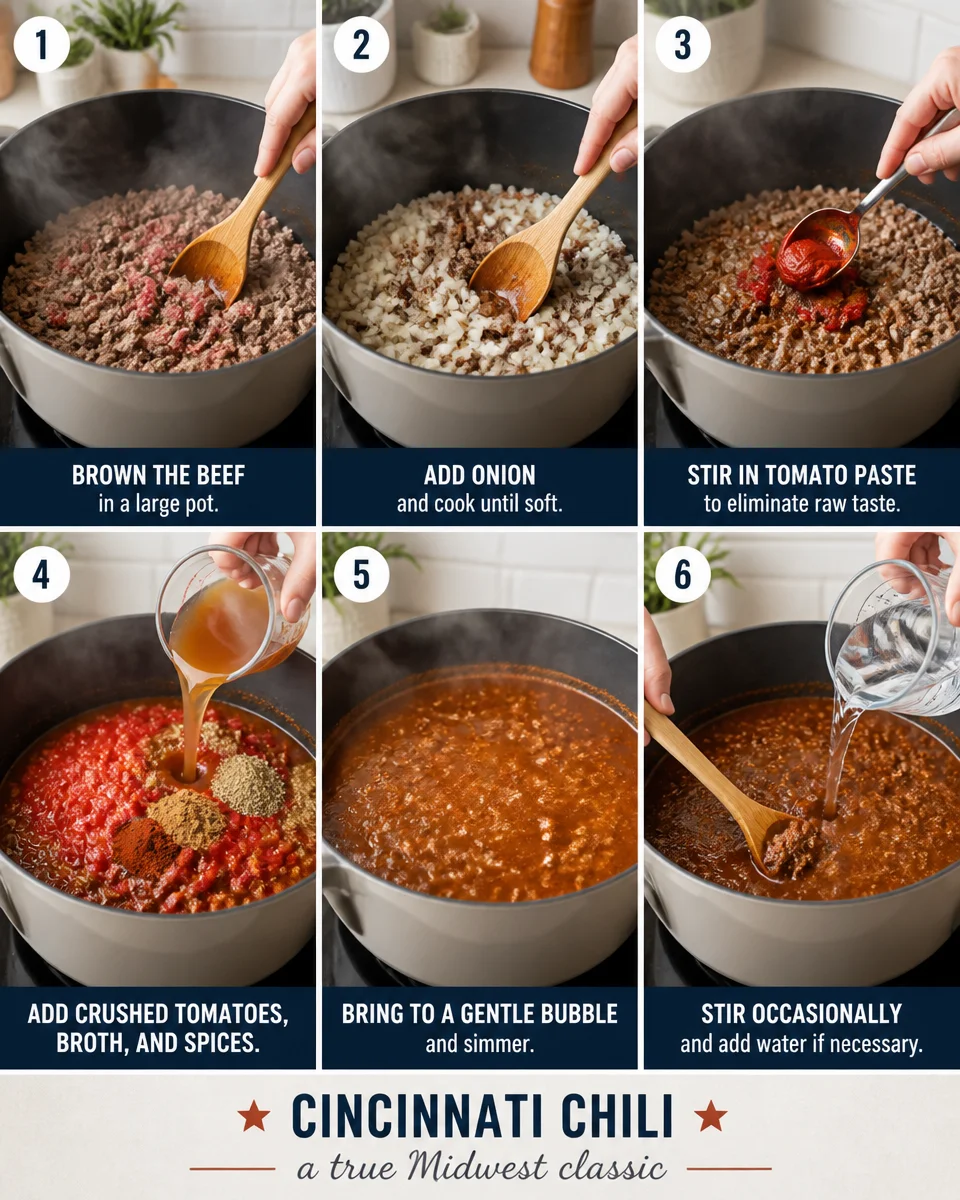 Easy Cincinnati Chili — Greek Style 5 Way