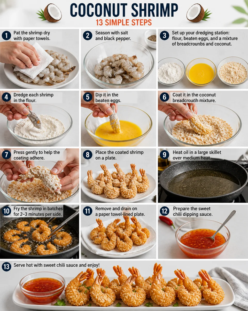 Easy Coconut Shrimp — Crispy Fried Dipping Sauce