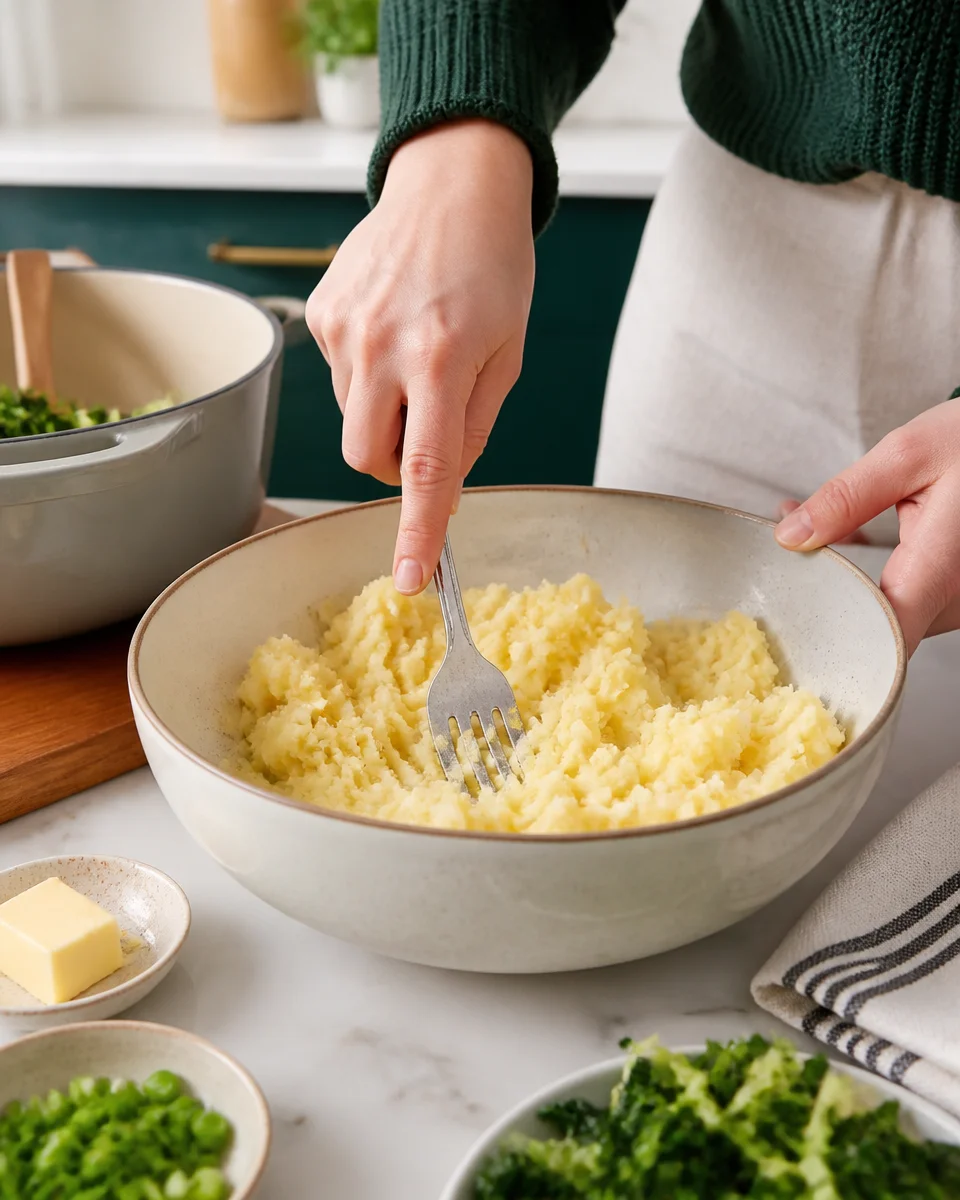 Easy Colcannon — Irish Mashed Potato with Cabbage