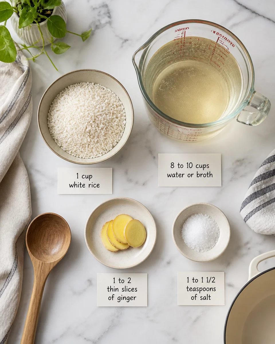 Easy Congee — Chinese Rice Porridge Comfort Bowl