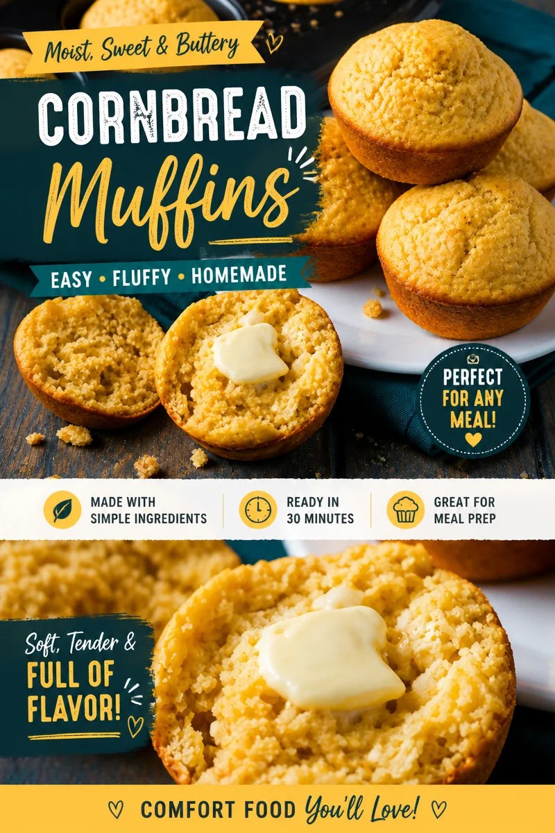 Easy Cornbread Muffins — Sweet Southern Style