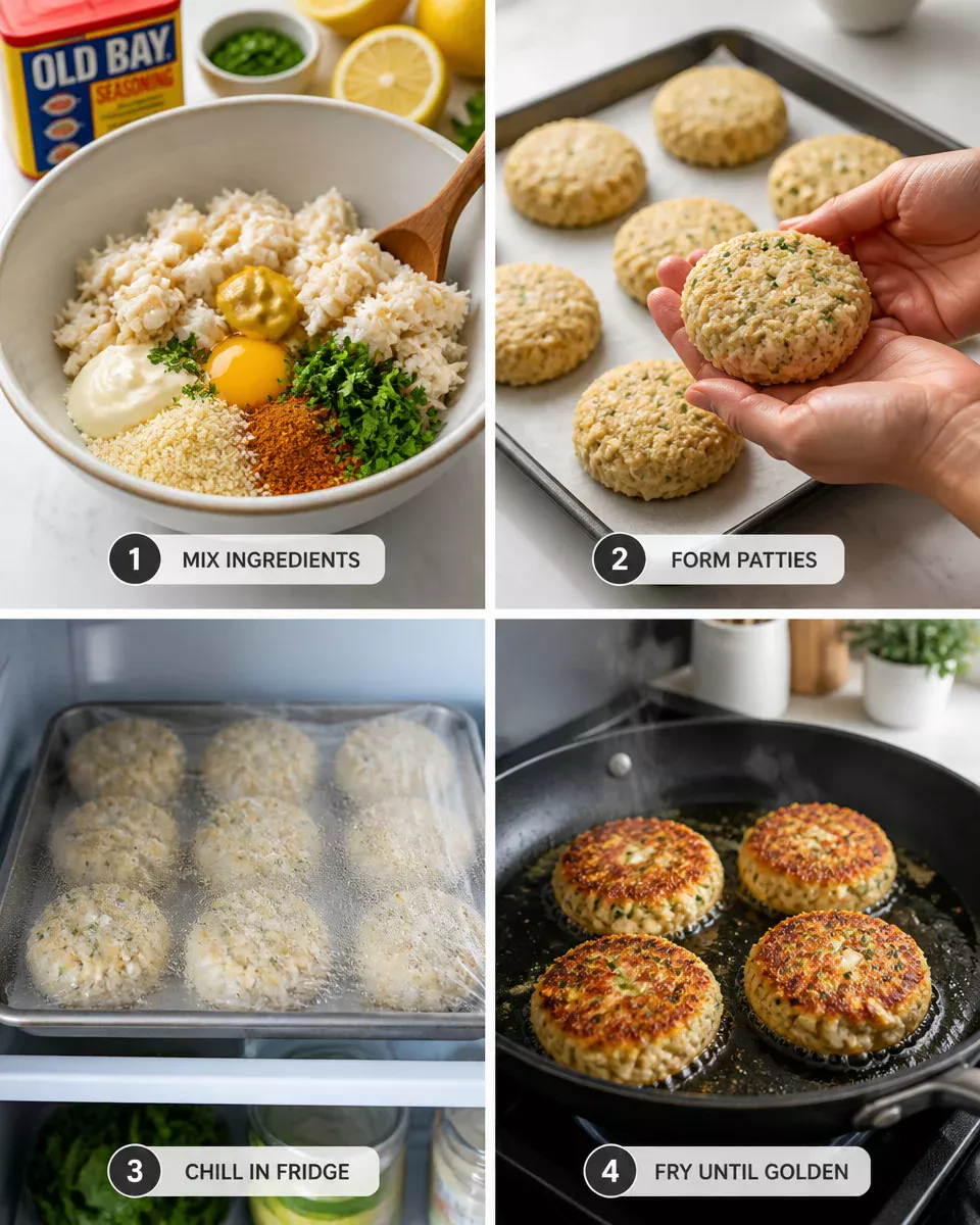 Easy Crab Cakes — Maryland Style Old Bay