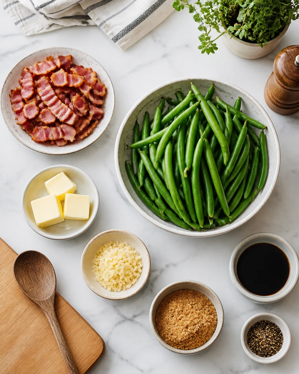 Easy Crack Green Beans — Brown Sugar Bacon Side