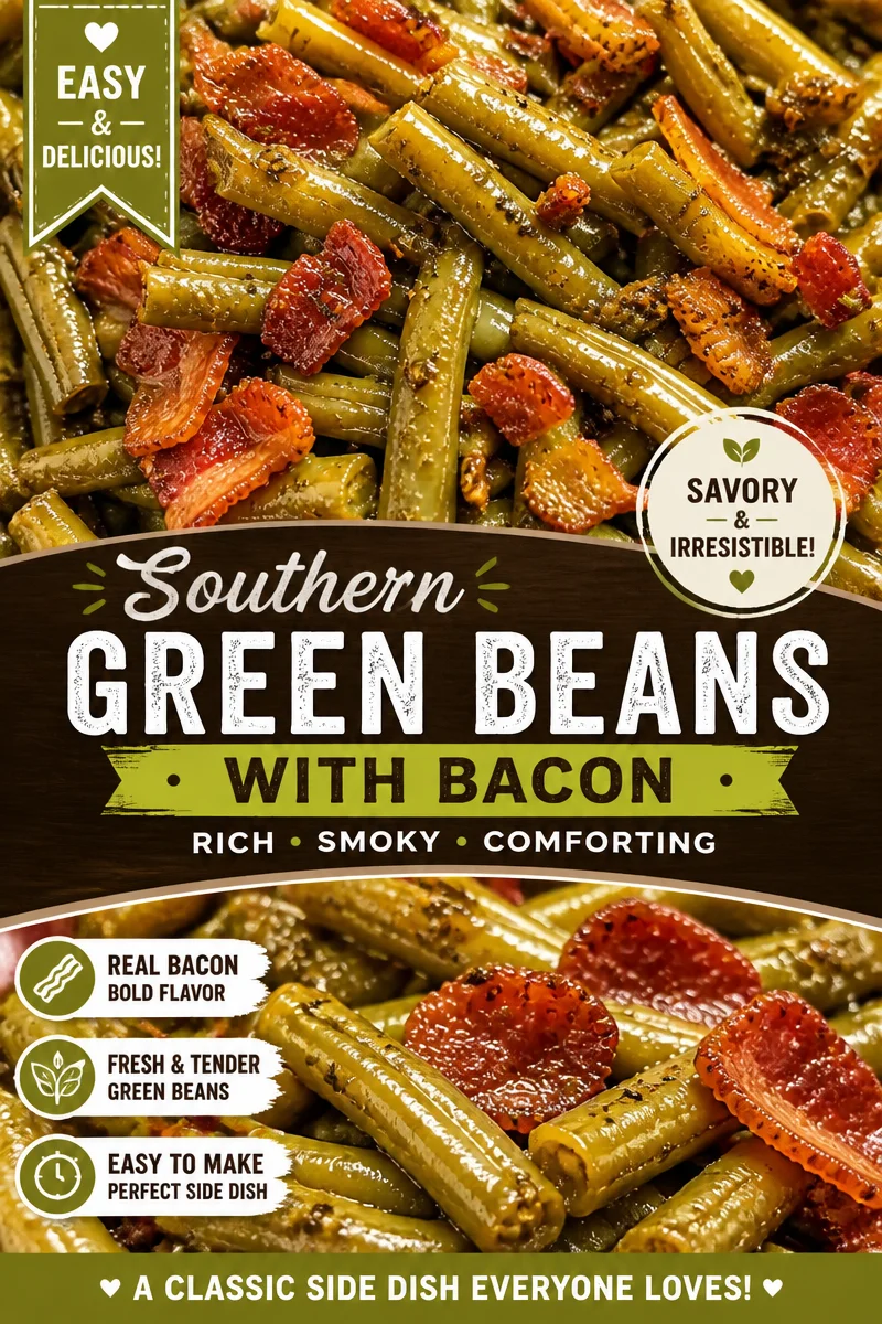 Easy Crack Green Beans — Brown Sugar Bacon Side