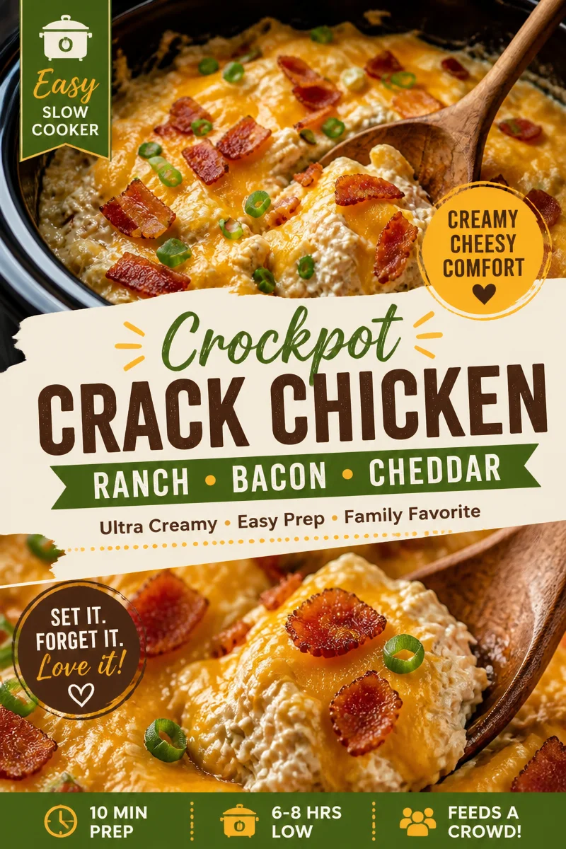 Easy Crack Potatoes — Crockpot Cheesy Ranch
