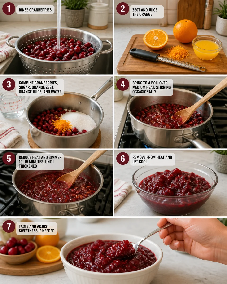 Easy Cranberry Sauce — Fresh Orange