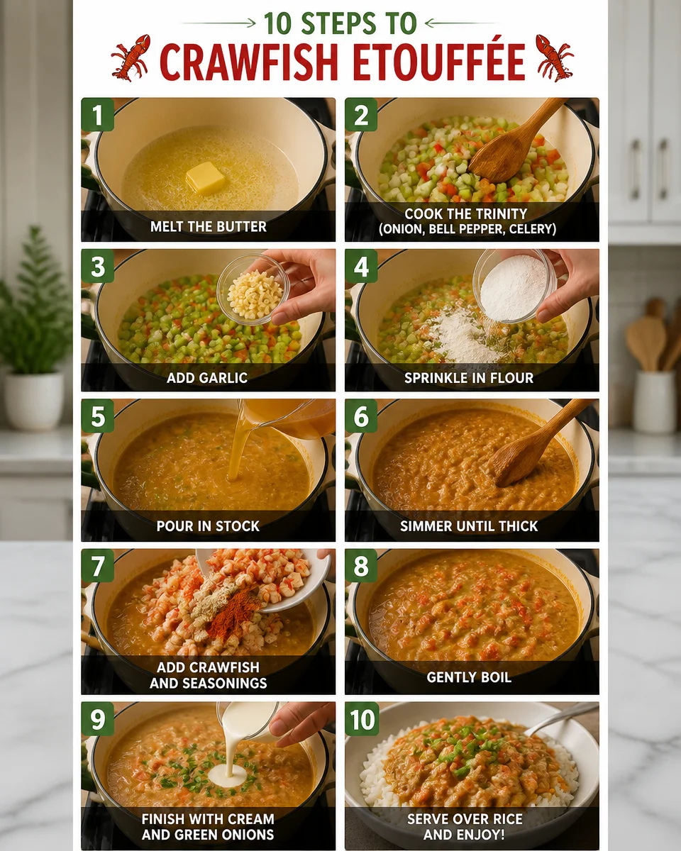 Easy Crawfish Etouffee — Louisiana Creamy Rice