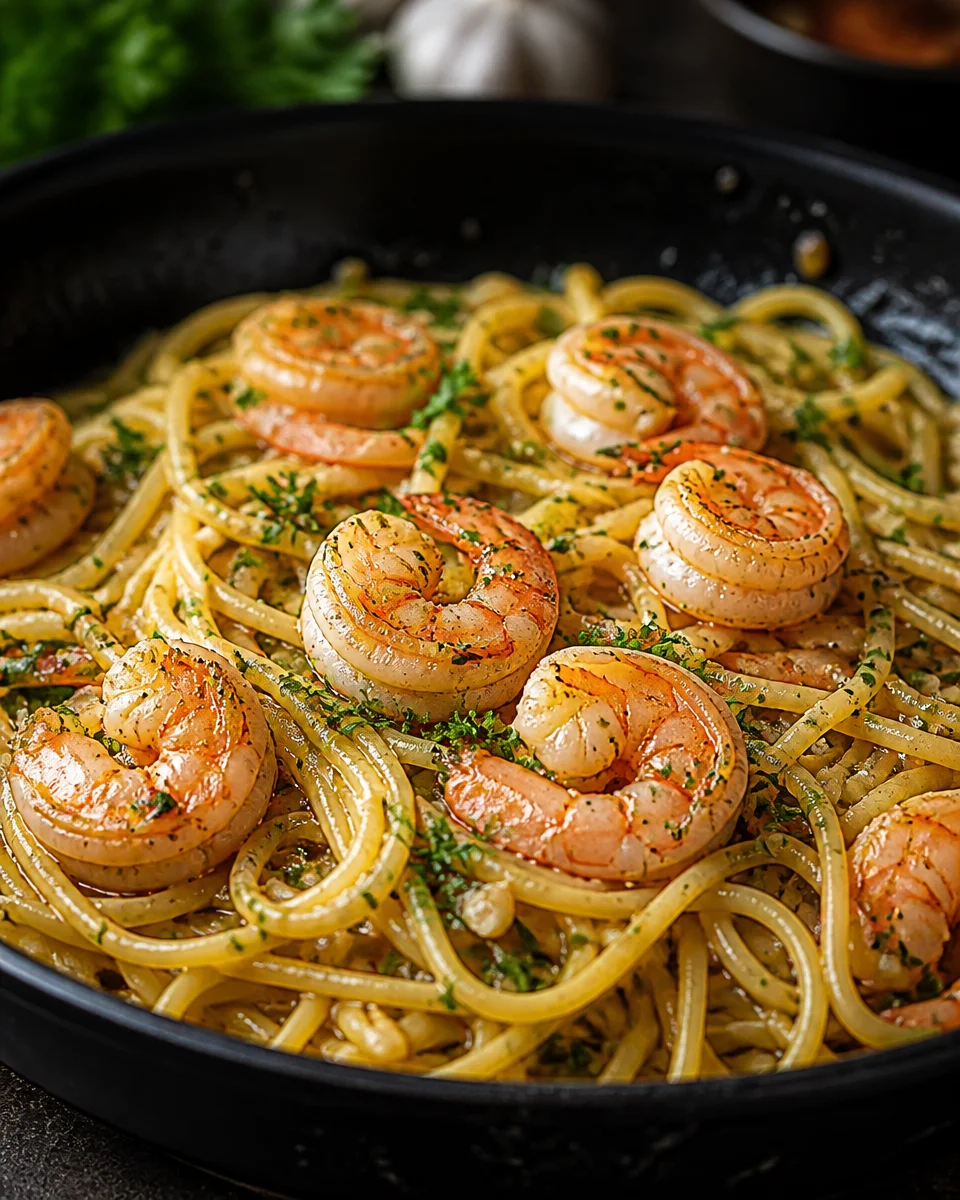 Easy Creamy Shrimp Pasta — Garlic Butter Sauce