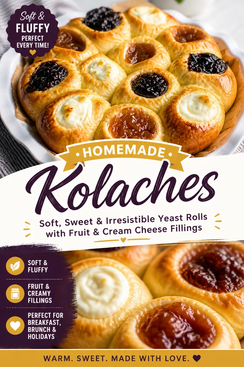 Easy Czech Kolache — Fruit Filled Pastry