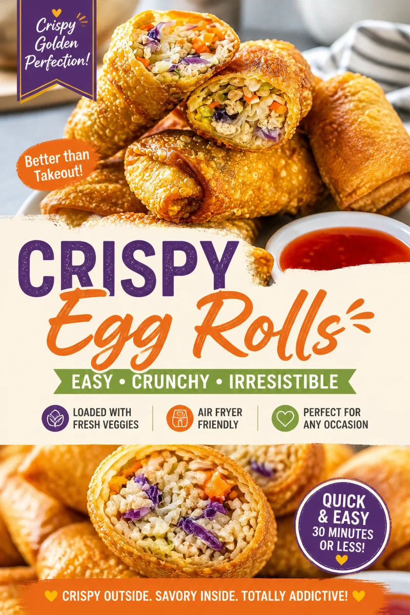 Easy Egg Rolls — Crispy Homemade Fried