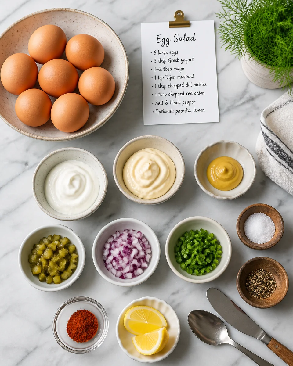 Easy Egg Salad — High Protein Lunch