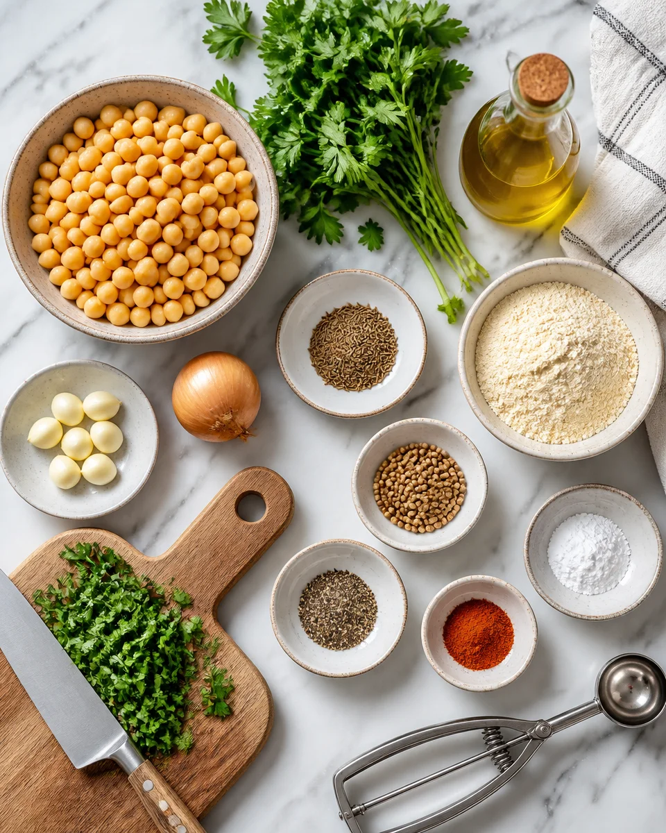 Easy Falafel — Crispy Baked Chickpea Patties