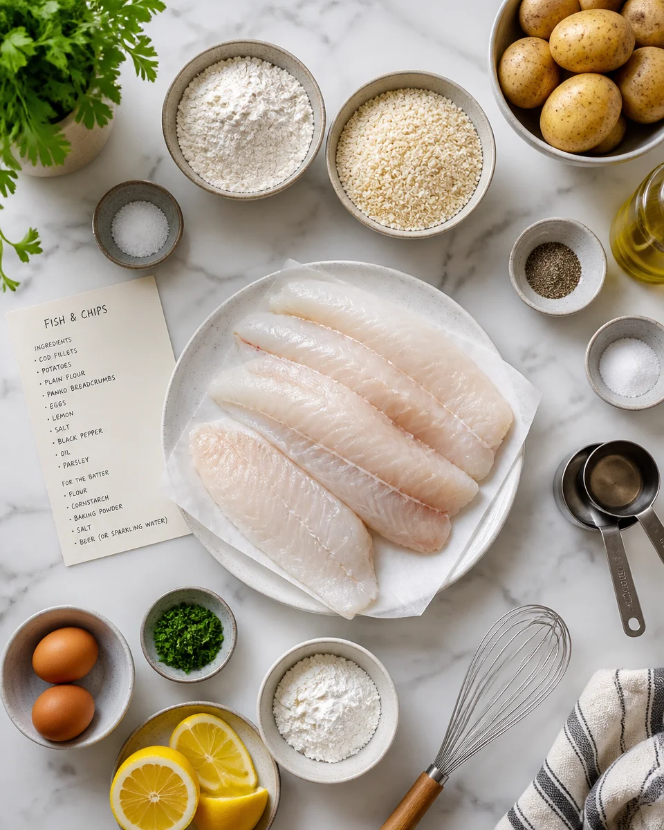Easy Fish and Chips — Beer Battered Crispy Oven