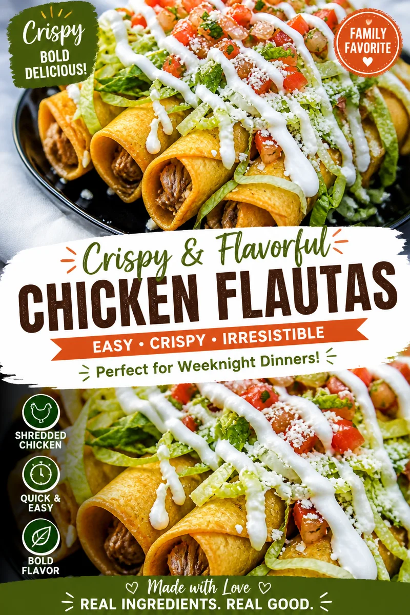 Easy Flautas — Crispy Rolled Chicken Tacos