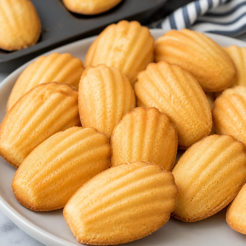 Easy French Madeleines - buttery shell cookies perfect for tea time.